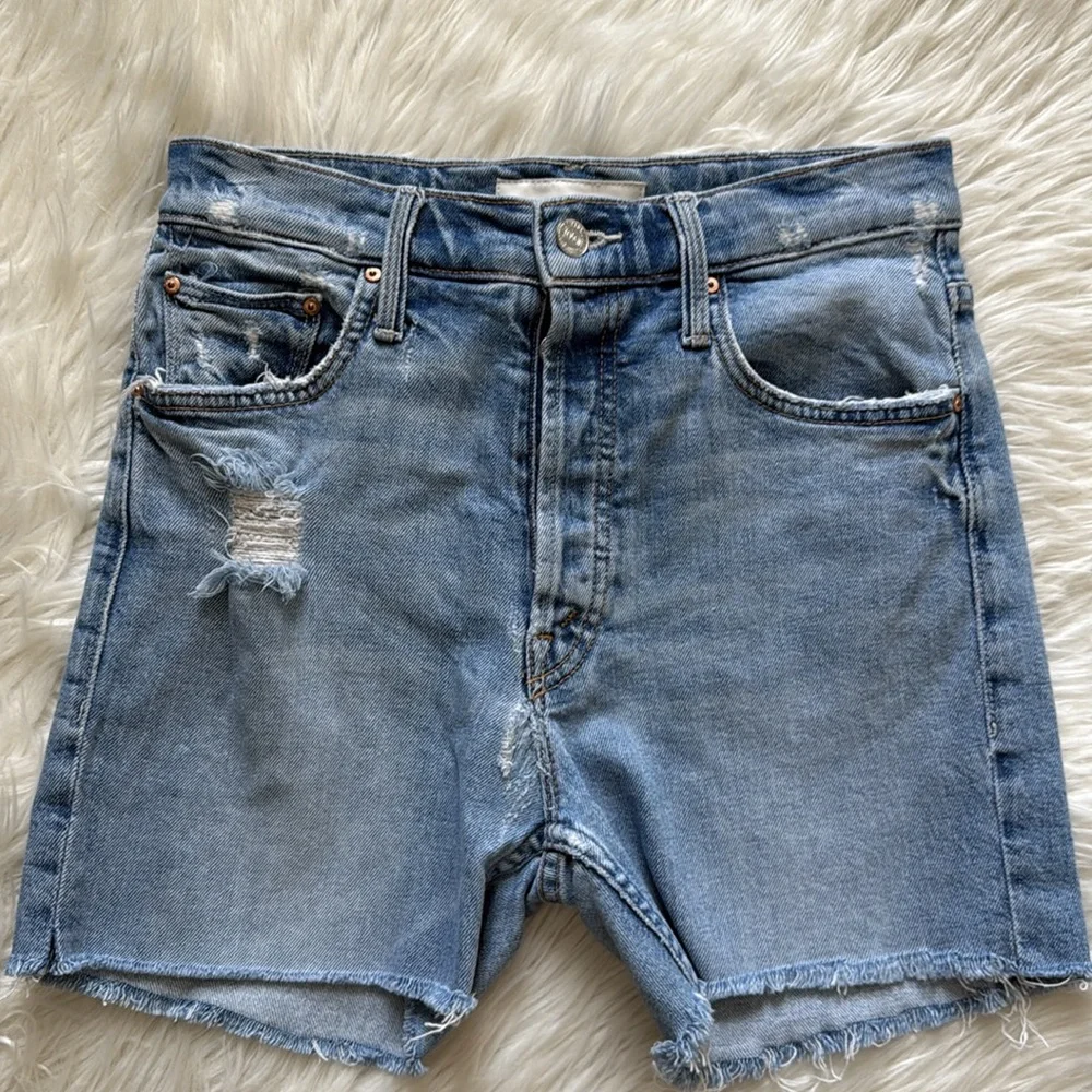 MOTHER "The Tomcat" Jean Shorts Size 26 - Picture 4 of 16
